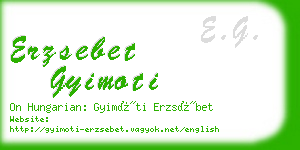 erzsebet gyimoti business card